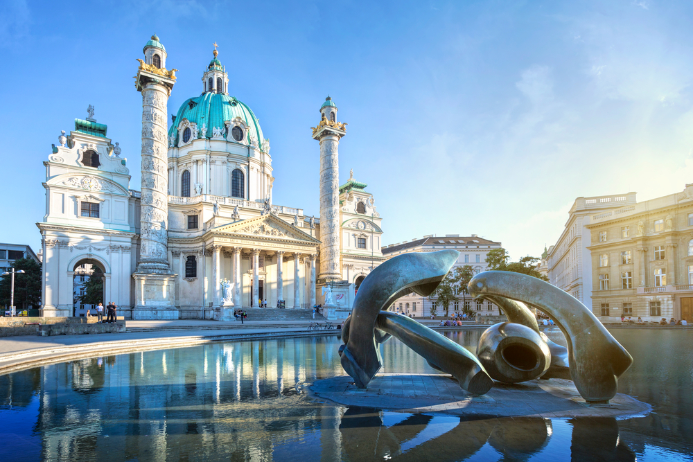 Karlskirche (St. Charles Cathedral) in Vienna, Austria